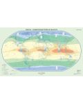 Климатични пояси и области: Стенна карта на света (1:20 000 000) - 1t