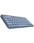 Клавиатура Logitech - K380 For Mac, US ISO , безжична, Blueberry - 2t