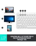 Клавиатура Logitech - K380 US For Mac, безжична, бяла - 8t