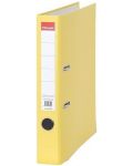 Класьор Esselte Eco - А4, 5 cm, PP, метален кант, сменяем етикет, жълт - 1t
