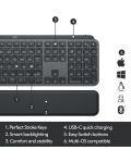 Клавиатура Logitech - MX Keys palm rest, безжична, черна - 11t