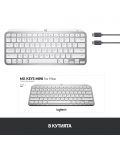 Клавиатура Logitech - MX Keys Mini for Mac, безжична, сива - 10t