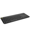 Клавиатура Logitech - K400 Plus Touch, безжична, черна - 3t