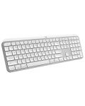 Клавиатура Logitech - MX Keys S for Mac USINTL, безжична, Pale Grey - 2t