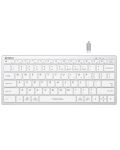 Клавиатура A4tech - FStyler FBX51C, безжична, Grayish White - 1t