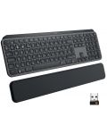 Клавиатура Logitech - MX Keys palm rest, безжична, черна - 3t