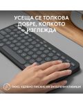 Клавиатура Logitech - Pebble Keys 2 K380s, безжична, ISO Layout, Graphite - 6t
