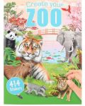 Книжка със стикери Depesche - Направи си свой зоопарк - 1t