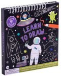 Книжка за рисуване Floss and Rock - Научи се да рисуваш, Космос - 1t