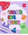 Книжка за оцветяване Deli EN045 - Дрехи - 1t