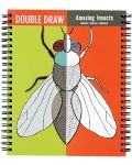 Книжка за рисуване и оцветяване Mudpuppy Double Draw - Невероятни насекоми - 1t