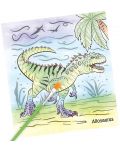 Книжка с магически страници Depesche Dino World - С четка - 4t