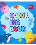 Книжка за оцветяване Deli EN044 - Морски животни - 1t