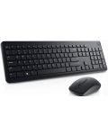 Комплект Dell - Wireless Keyboard + Mouse KM3322W, безжичен, черен - 1t