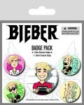 Комплект значки Pyramid -  Justin Bieber (Emojis) - 1t