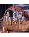 Комплект статуетки Nemesis Now Adult: Gothic - Three Wise Skeletons, 10 cm - 2t