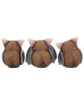 Комплект статуетки Nemesis Now Adult: Humor - Three Wise Bats, 8 cm - 3t
