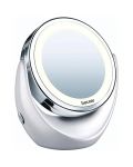 Козметично LED огледало Beurer - BS 49, 5x Zoom, 11 cm, бяло - 1t