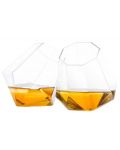 Комплект чаши за уиски ThumbsUp - Диамант, 2 броя, 250 ml - 2t