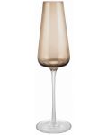 Комплект чаши за шампанско Blomus - Belo 2бр, опушено кафяво - 2t