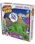 Комплект с кинетичен пясък Play-Toys Zzand - Dino World, 2 x 200 g и аксесоари - 1t