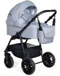 Комбинирана детска количка 2в1 Baby Giggle - Toronto, светлосива - 1t