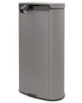 Кош за отпадъци Brabantia - FlatBack+, 30 l, Mineral Concrete Grey - 3t