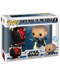 Комплект фигури Funko POP! Movies: Star Wars - Darth Maul VS. Pre Vizsla (The Clone Wars) (Special Edition) - 2t