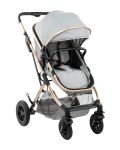 Комбинирана детска количка KikkaBoo - Kaia, 3 в 1, Light Grey - 3t