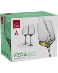 Комплект чаши за вино Rona - Vista 6839, 6 броя x 400 ml - 2t