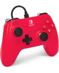 Контролер PowerA - Enhanced, жичен, за Nintendo Switch, Raspberry Red - 2t