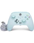 Контролер PowerA - Enhanced, жичен, за Xbox One/Series X/S, Cotton Candy Blue - 6t