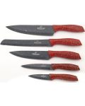Комплект ножове Bohmann - 5 броя, червени - 2t