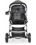 Комбинирана бебешка количка Moni - Ciara, сива с черно - 5t