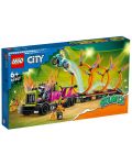 Конструктор LEGO City - Предизвикателство с камион за каскади и огнен обръч (60357) - 1t