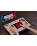 Безжичен контролер 8BitDo - Arcade Stick, бял (Nintendo Switch/PC) - 6t