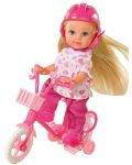 Комплект Simba Toys Evi Love - Еви, с розово колело и розова каска - 1t