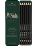 Комплект графитни моливи Faber-Castell Pitt - Matt, 6 броя - 4t