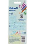 Комплект цветни триъгълни моливи Pelikan - 12 цвята - 2t
