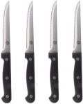 Комплект ножове за стек и пица MasterChef - 4 броя, черни/инокс - 1t
