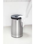 Кош за пране Brabantia - 60 l, Matt Steel - 3t