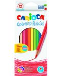 Комплект моливи Carioca - Brilliant Hexagon, 12 цвята - 1t