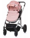 Комбинирана бебешка количка Chipolino - Енигма, Розова вода - 6t