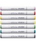 Комплект маркери Too Copic Sketch - Лимитирана колекция, Ярки тонове,  6+1 цвята - 3t