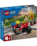 Конструктор LEGO City - Спасителен пожарен мотоциклет (60410) - 1t