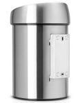 Кош за отпадъци Brabantia - Touch Bin, 3 l, Matt Steel - 3t