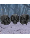 Комплект статуетки Nemesis Now Adult: Humor - Three Wise Skulls - 7t