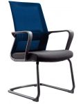 Комплект посетителски столове RFG - Smart, 2 броя, синя облегалка - 1t