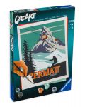Комплект за рисуване по номера Ravensburger CreArt - Zermatt, Szwajcaria - 1t