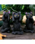 Комплект статуетки Nemesis Now Adult: Humor - Three Wise Felines, 8 cm - 5t